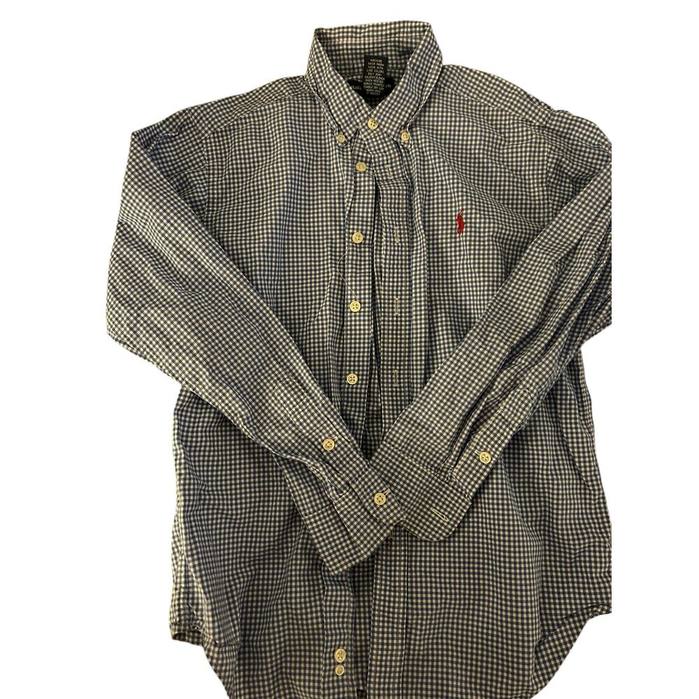 Ralph Lauren blue Plaid Shirt size 10-12